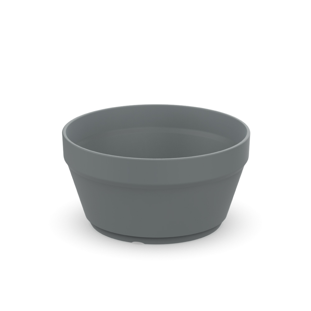 Get plastic mug with 100ml capacity printed, colour donkergrijs