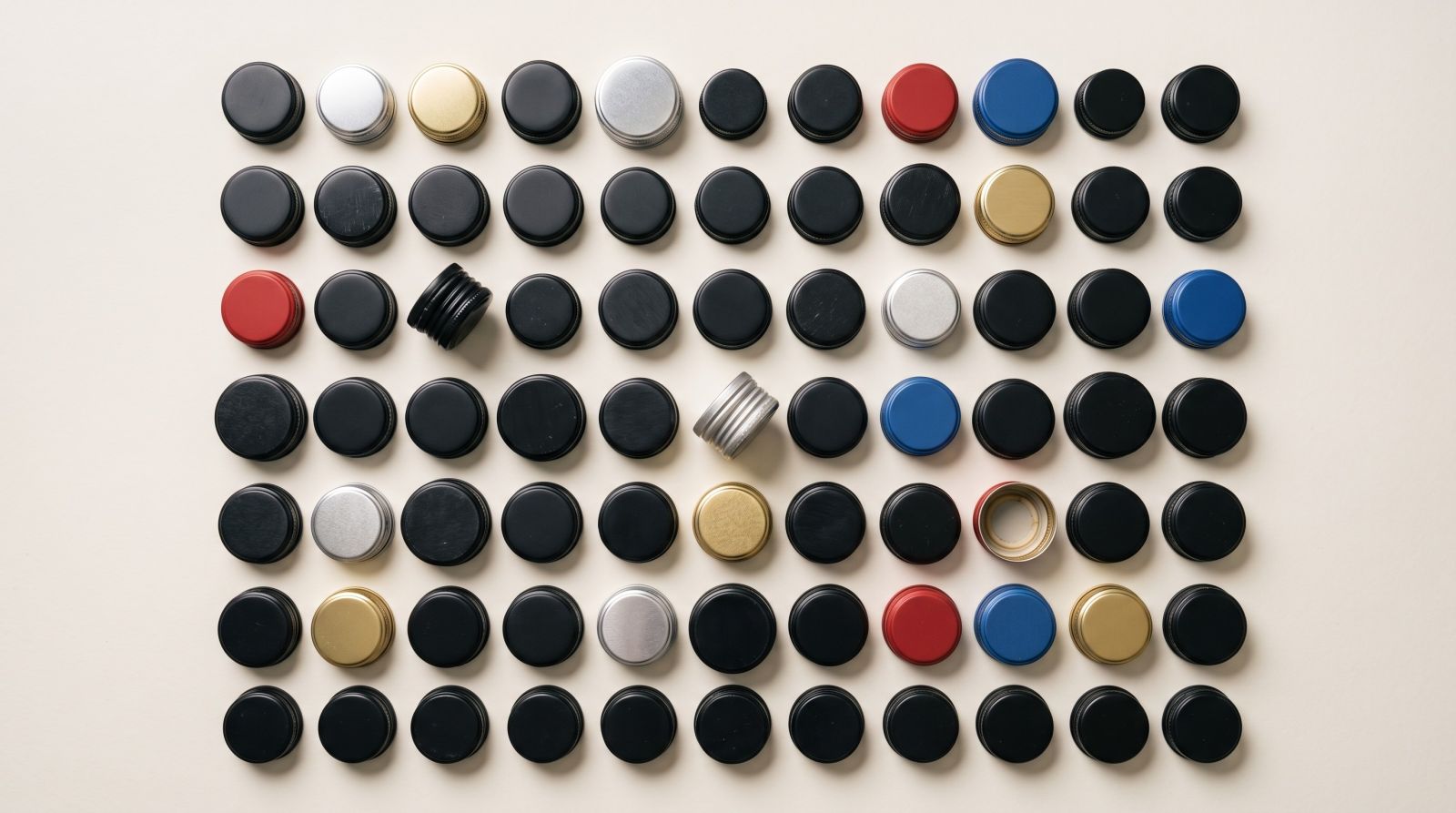 Which caps can come with the bottles?