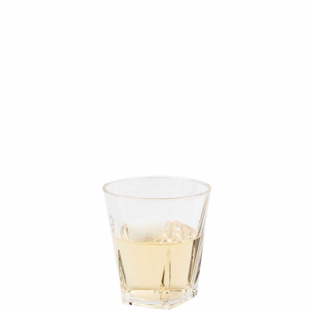 Wine glass Penthouse 26 cl.  | Plastic. This transparent wine glass without stem can be printed or engraved, colour assorted