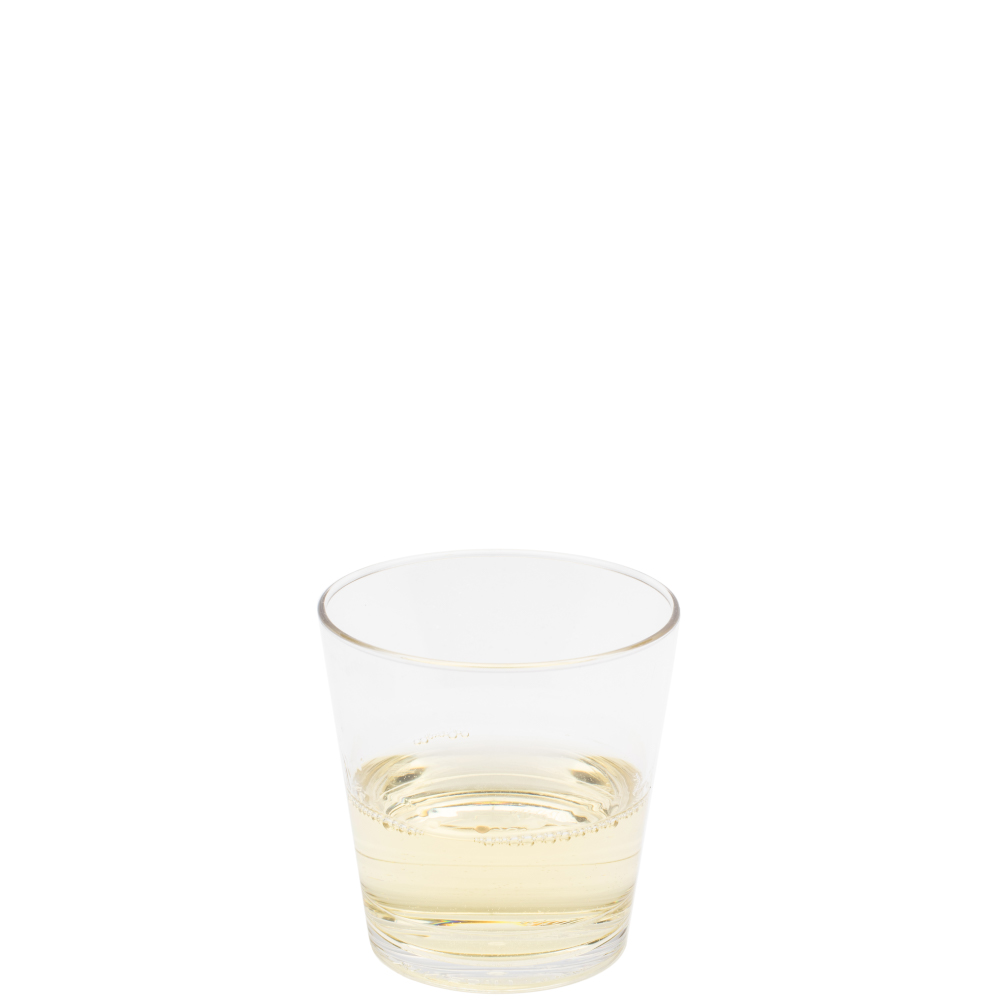 Plastic Glass De Luxe Stack with a capacity of 26 cl., colour assorted
