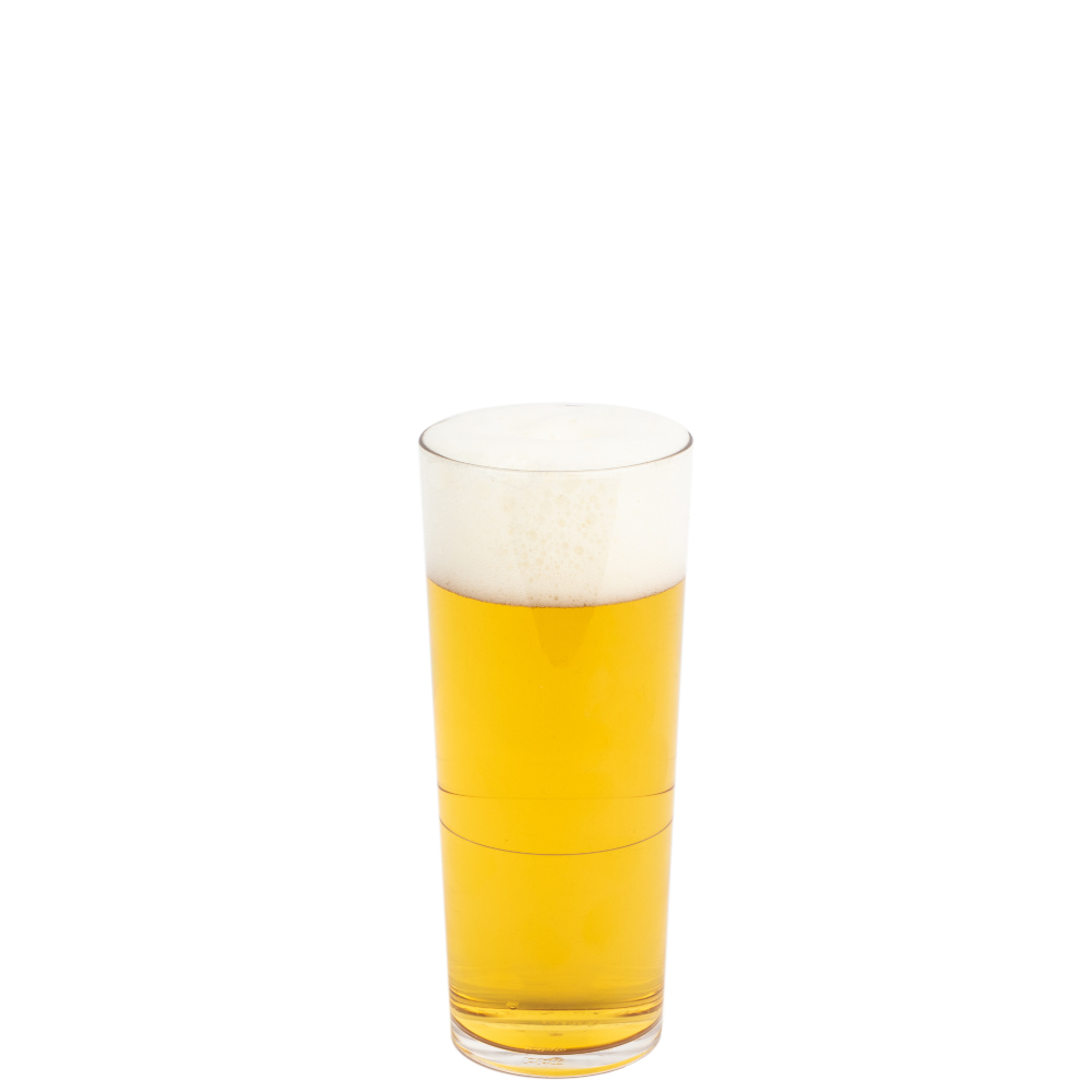 Kunststof Glas De Luxe met een inhoud van 28 cl., kleur mix