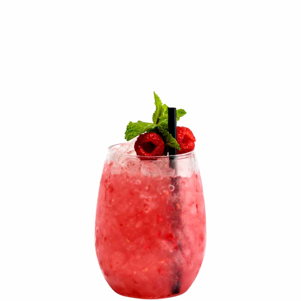 Plastic Glass Rondo 48 cl. this transparent model without handle is suitable for printing as engraving, colour assorted