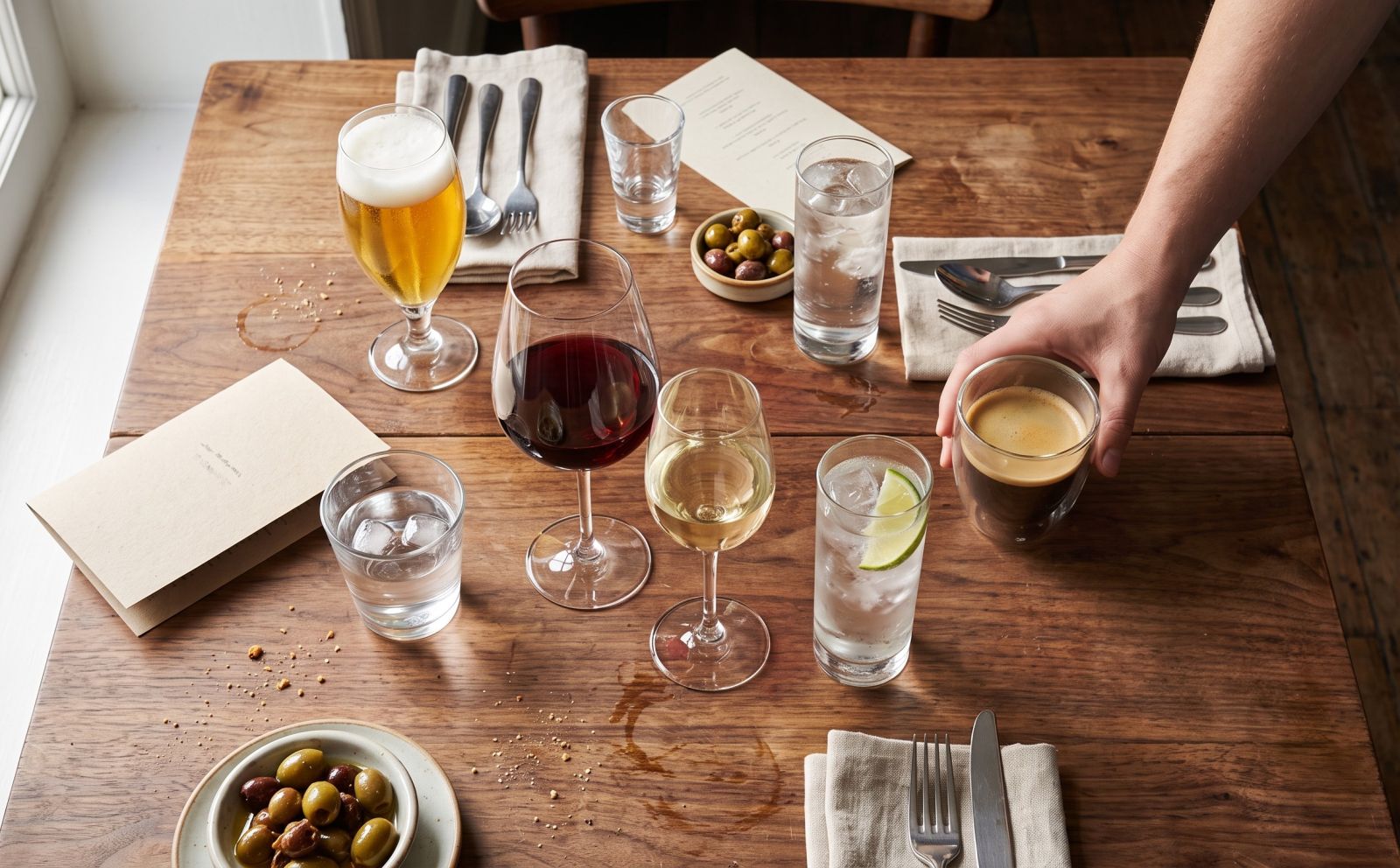 Which drinking glasses go with which drinks?