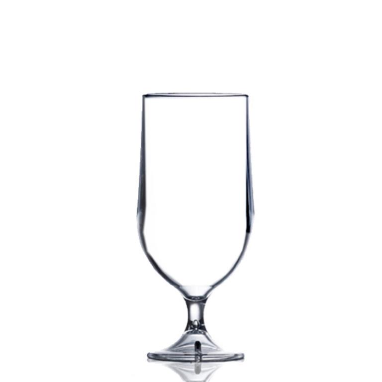 Bierglas op voet 28 cl. bedrukken | Kunststof Bierglas op voet 28 cl. bedrukken | Kunststof