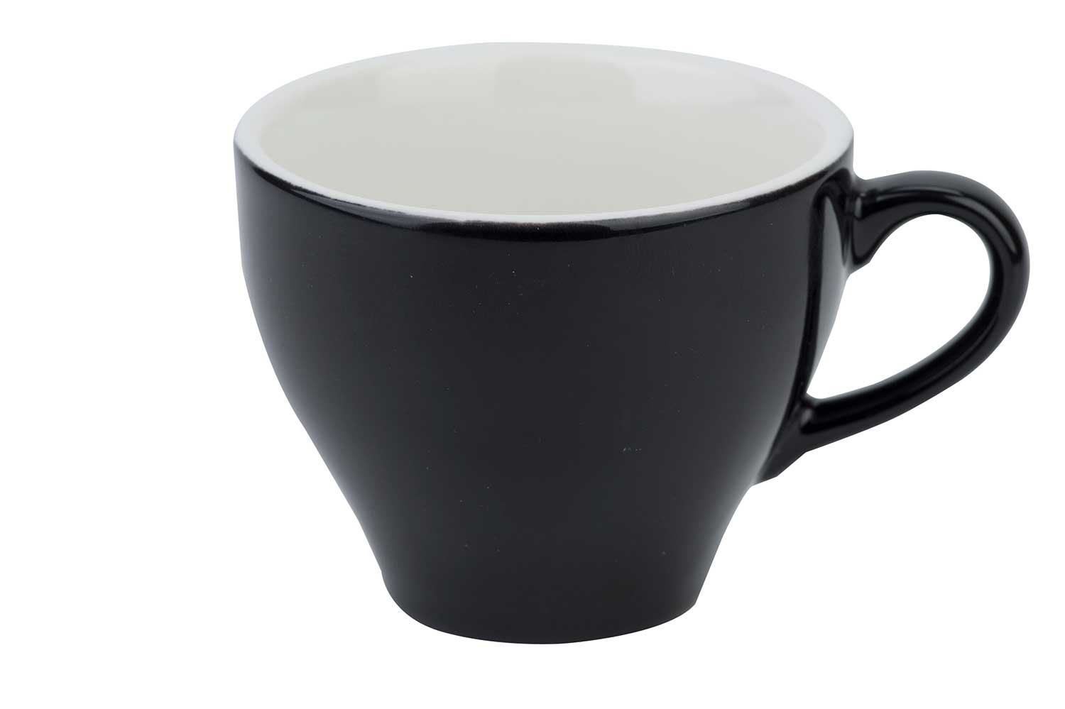 Barista cappuccino cup in black for printing