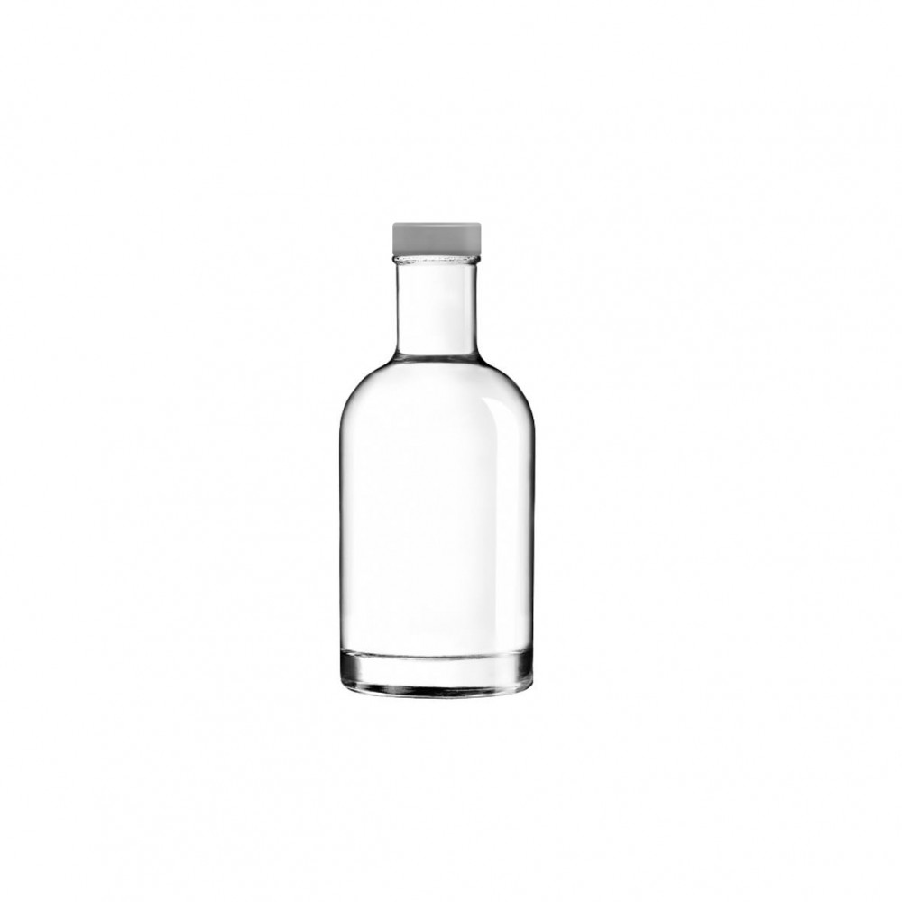 Fles Oslo met een inhoud van 20 cl en een zilveren dop Fles Oslo met een inhoud van 20 cl en een zilveren dop
