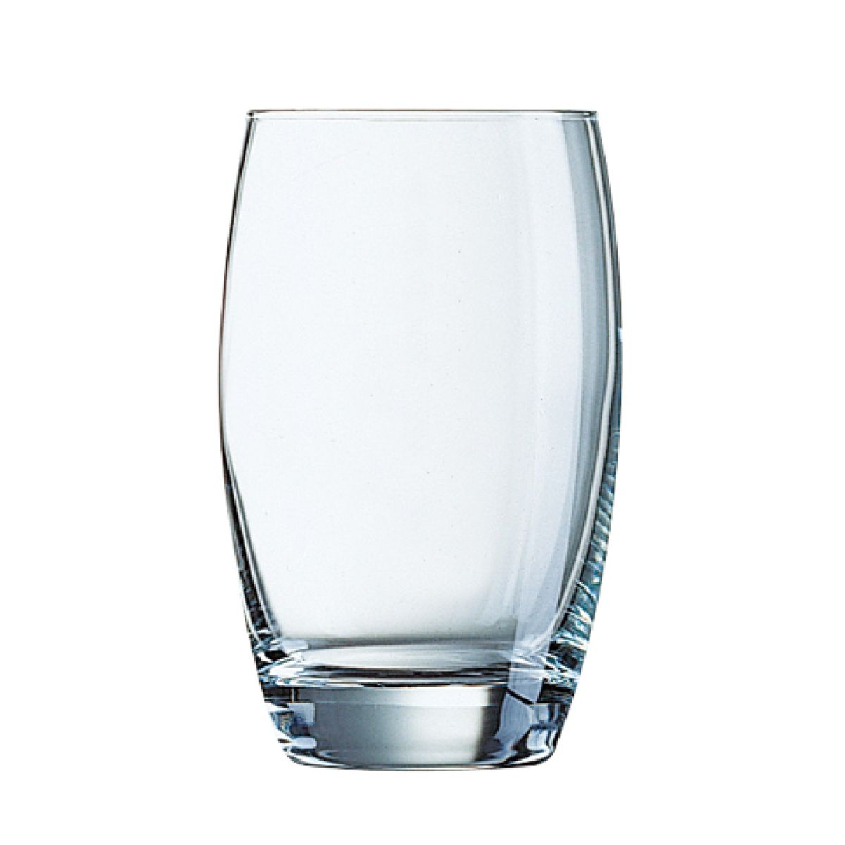 Vooraanzicht van Salto Tumbler 35 cl glas met rechte wanden en helder transparant drinkglas.