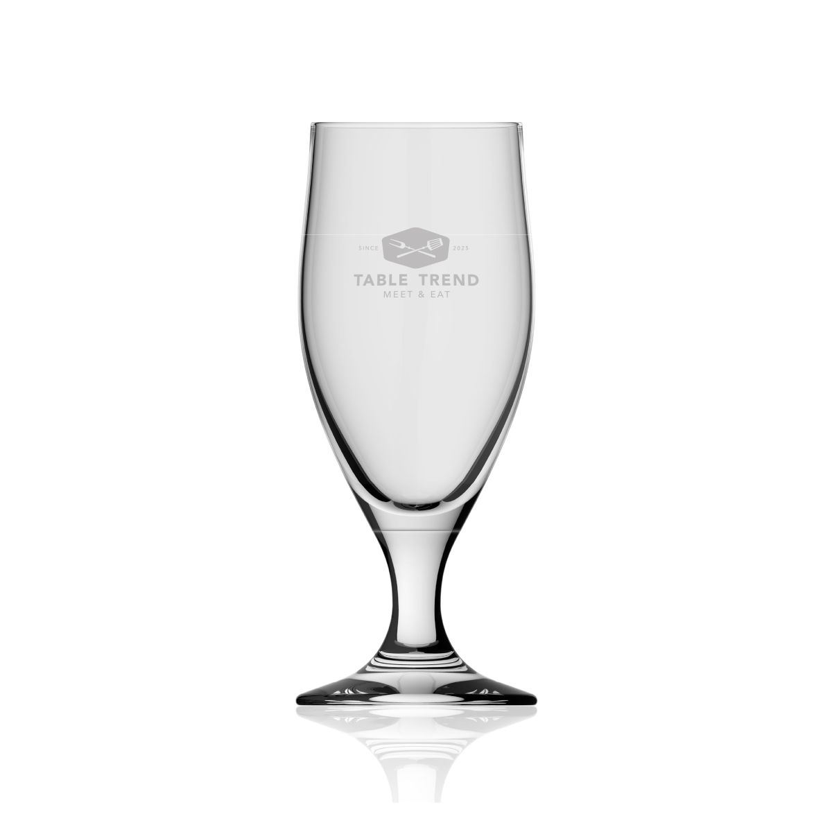 Avano beer glass 27 cl. with the TableTrend logo engraved on the front