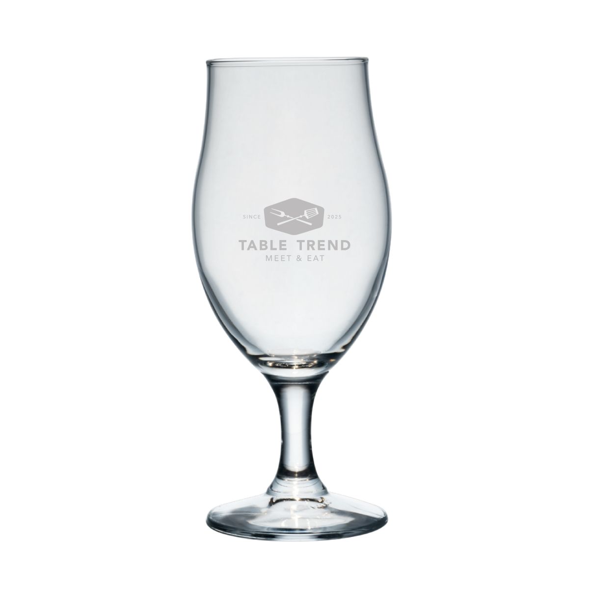 Executive beer glass, 38 cl, with the PrintPub logo engraved on the front