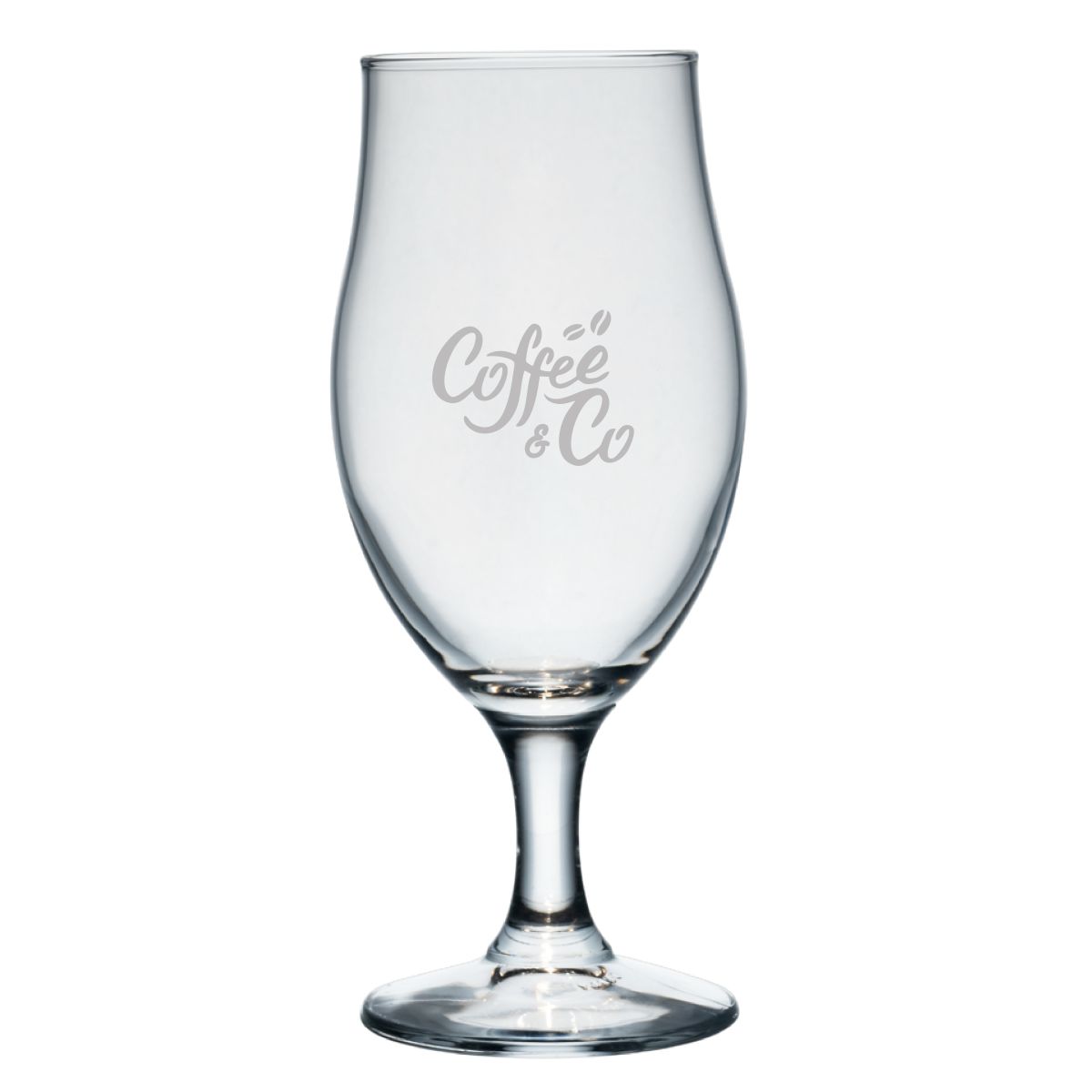 Executive beer glass, 53 cl, with the CoffeeCo logo engraved on the front