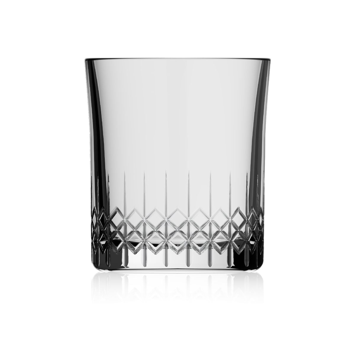 Mao beer glass 32 cl. clear glass, front view, unprinted