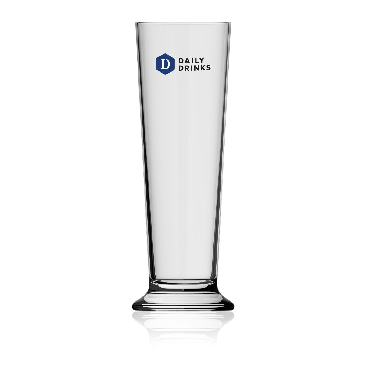 Beer Glass Stange 52 cl. with a multicoloured DailyDrinks logo on the front