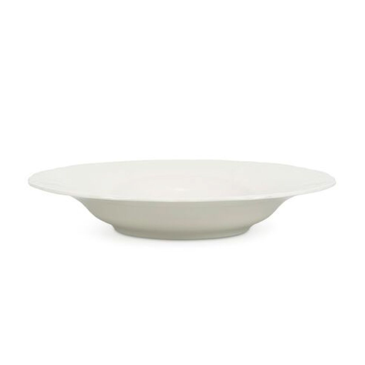 Side of deep plate Retro 24 cm in porcelain with slightly curved edge profile.