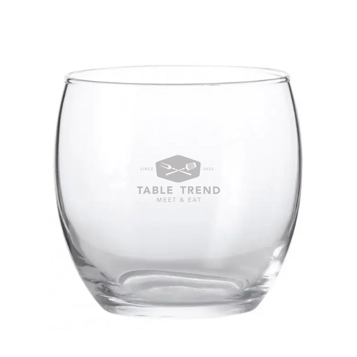 Engraving of TableTrend logo on the front of the Cosy Moments tumbler 34 cl.