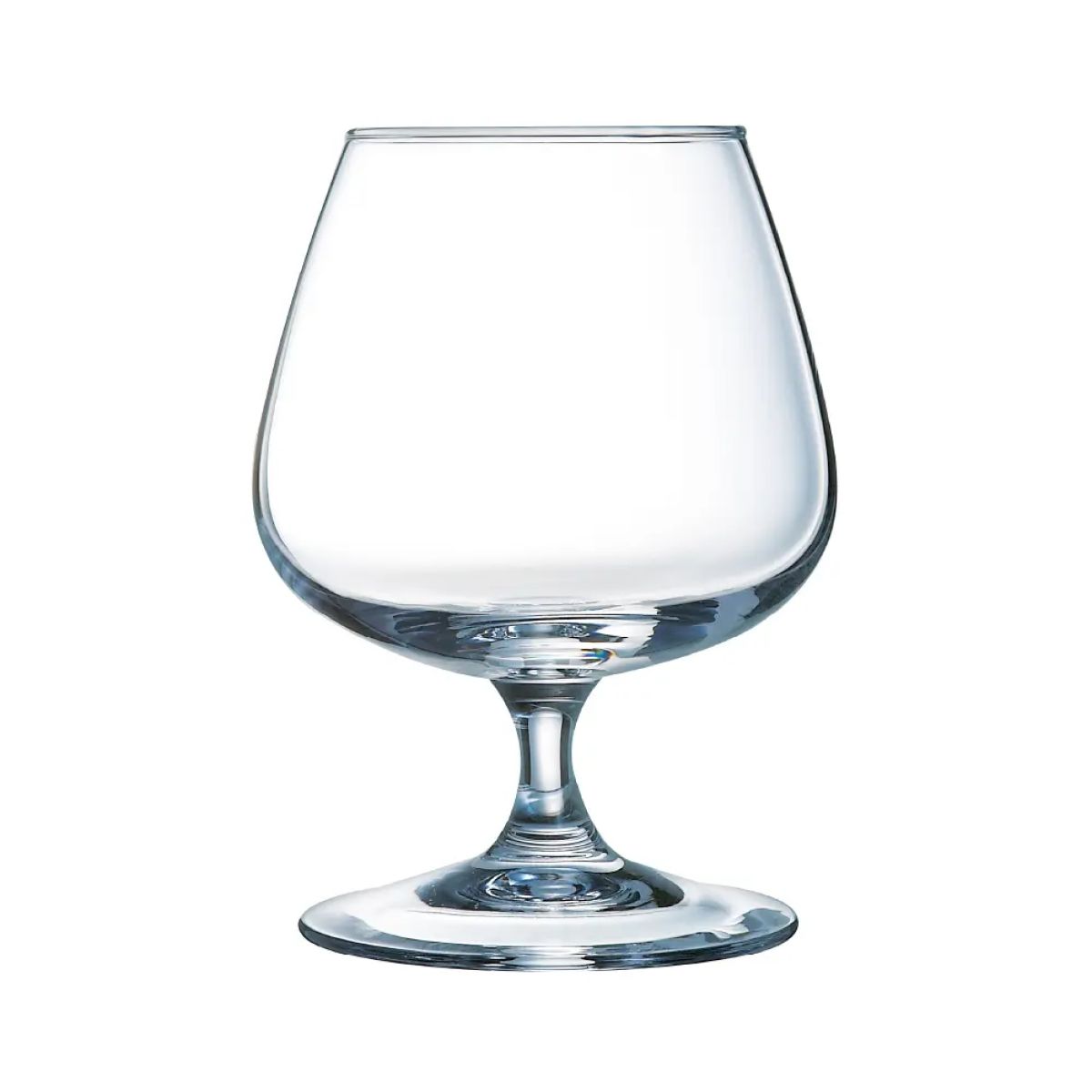 Vooraanzicht van helder Degustation likeurglas 41 cl. van transparant glas.