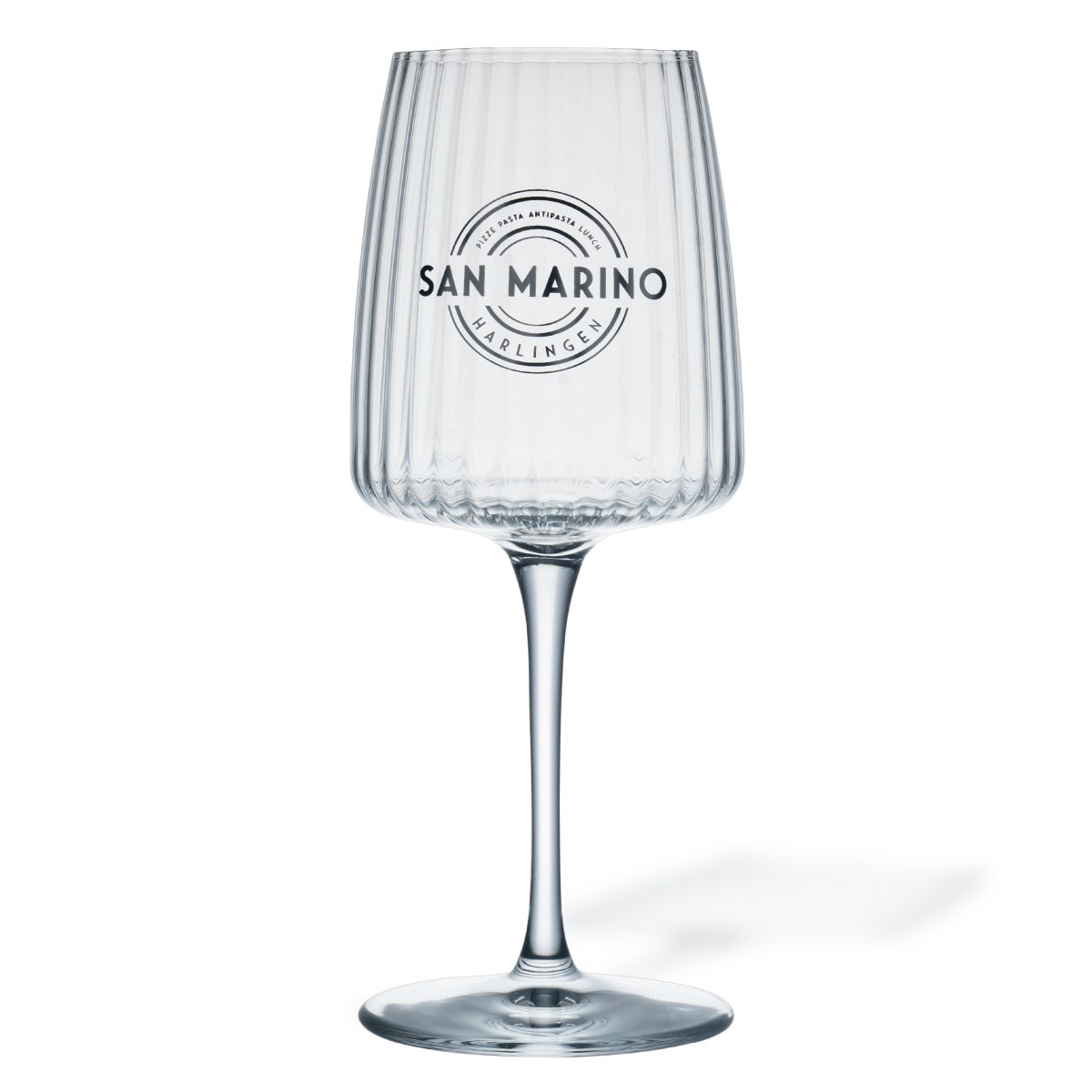 Exclusiva Wijnglas 53,5 cl glas met eenkleurig logo van San Marino op het voorpaneel
