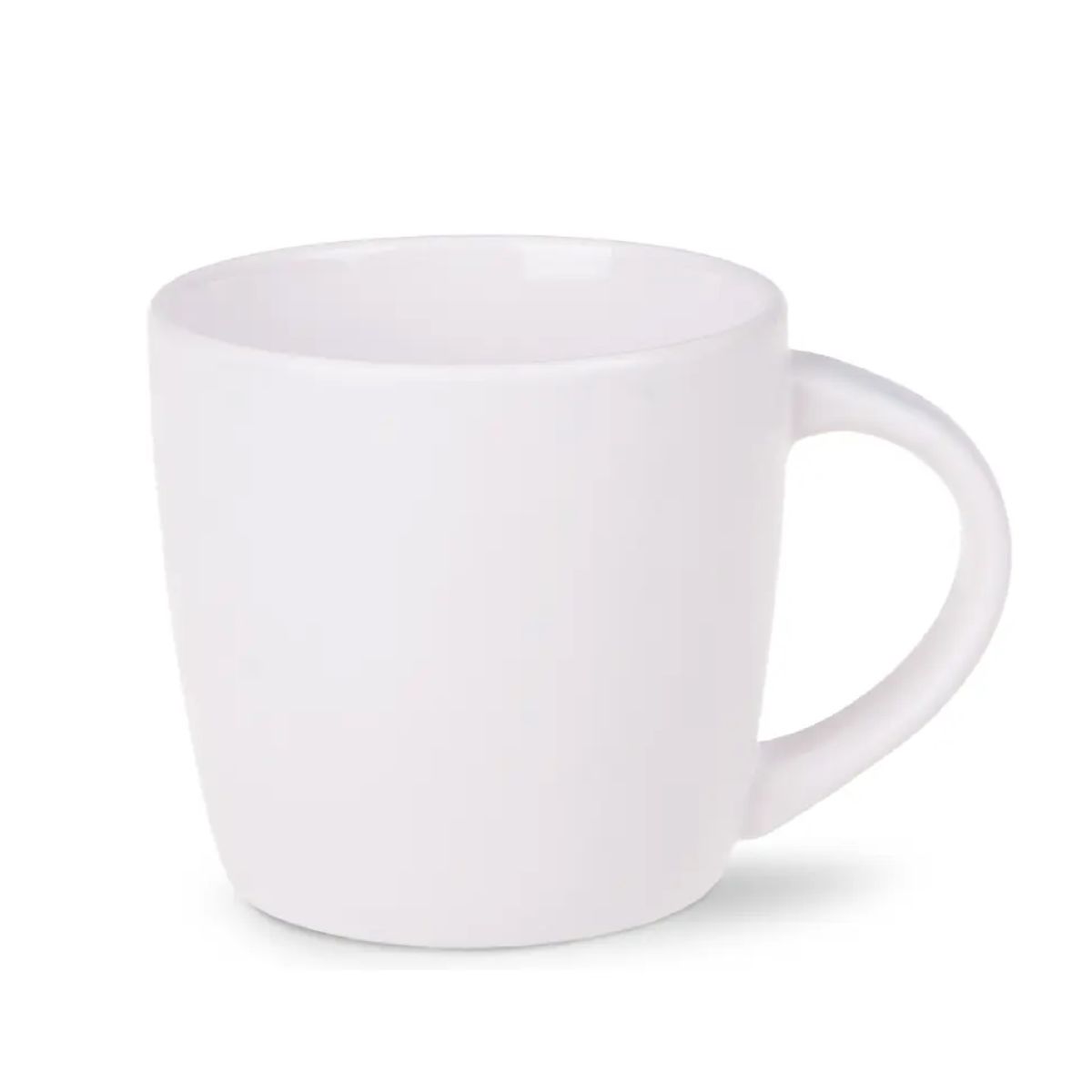 Front view of Handy mug white 30 cl. porcelain with straight sides and smooth, shiny surface. Front view of Handy mug white 30 cl. porcelain with straight sides and smooth, shiny surface.