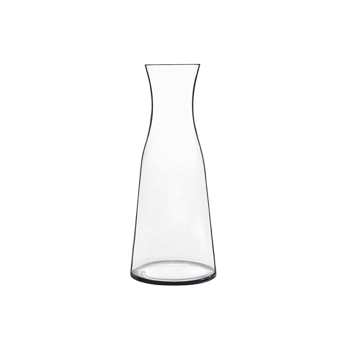 0.25-litre glass carafe Atelier in frontal view with slender neck and cylindrical body. 0.25-litre glass carafe Atelier in frontal view with slender neck and cylindrical body.