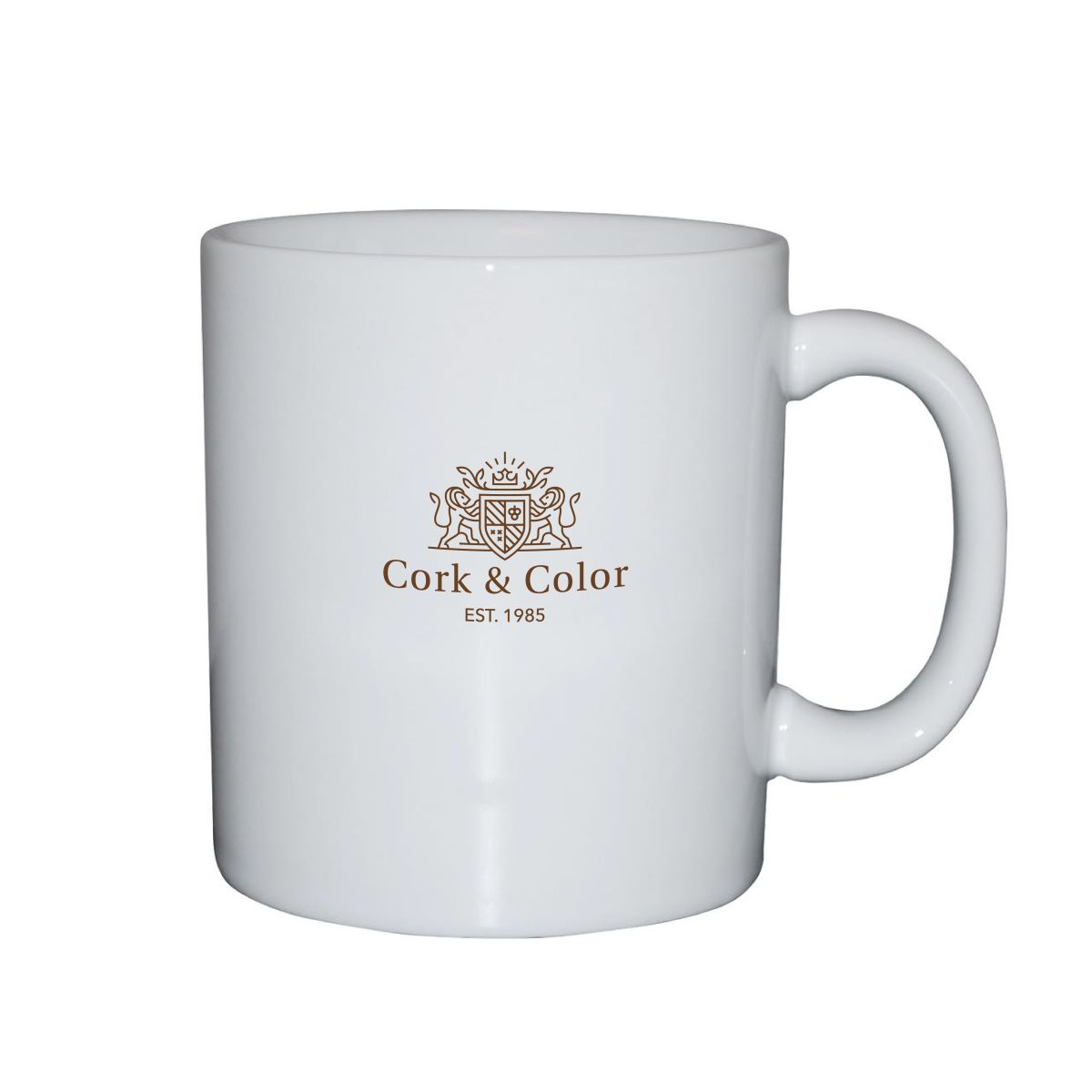 Infographic shows dimensions of Kitty mug 30 cl in porcelain, with measurements in millimetres.