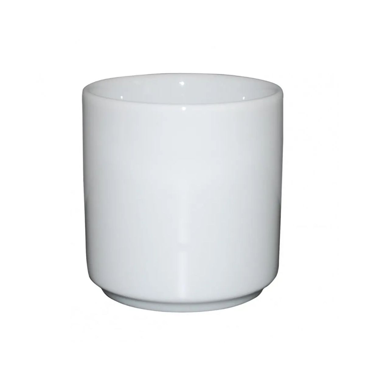 Margot mug without handle white 20 cl porcelain, front view without print