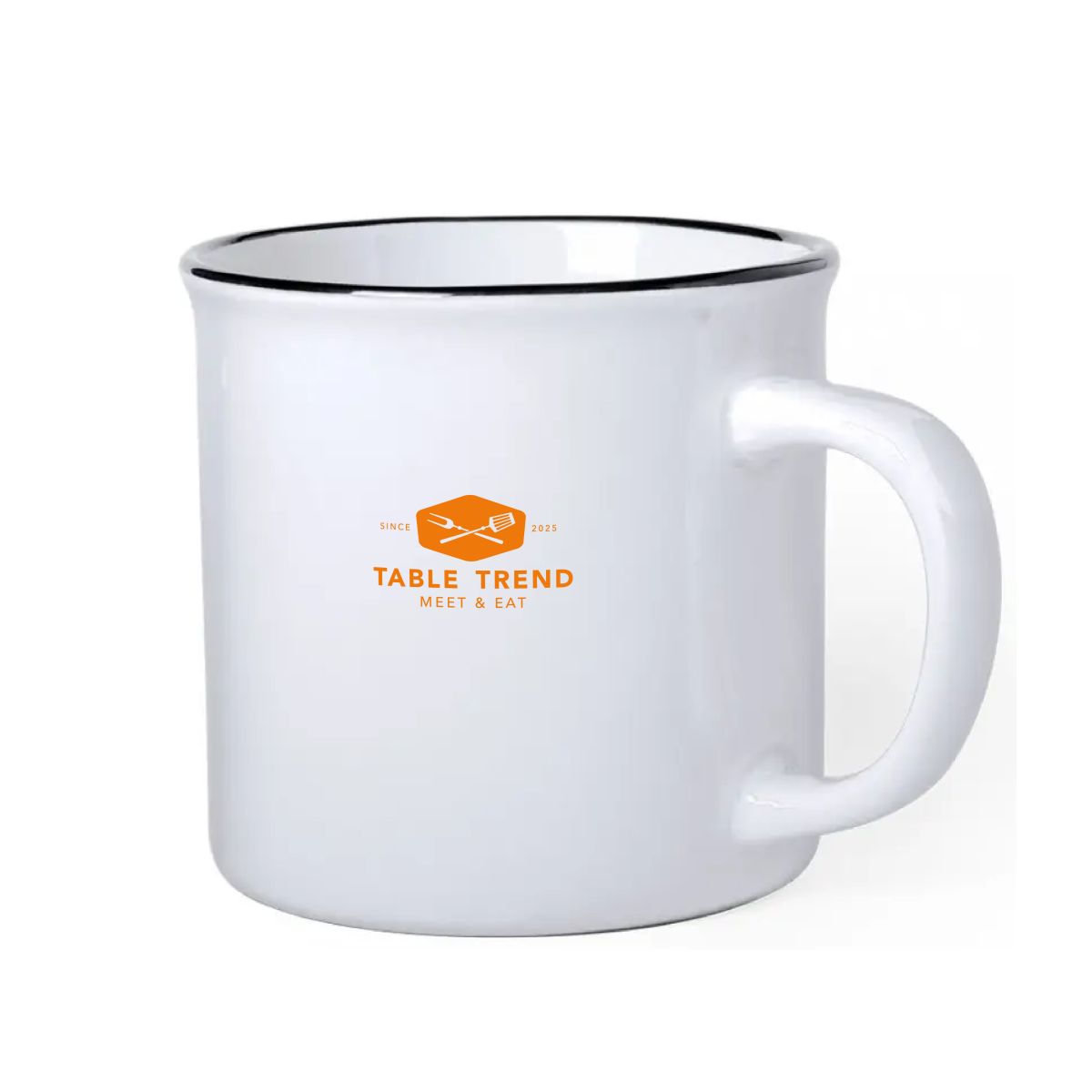 Mug Sinora 30 cl. with single-colour TableTrend logo centred on the front.