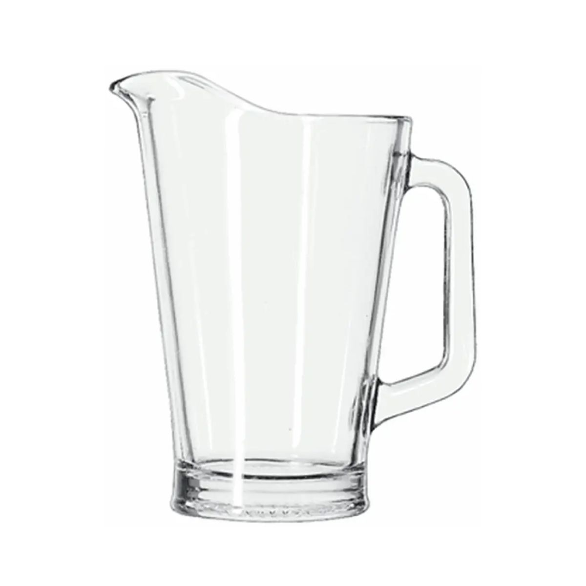 1-litre pitcher from the Libbey series in clear glass, shown straight from the front. 1-litre pitcher from the Libbey series in clear glass, shown straight from the front.