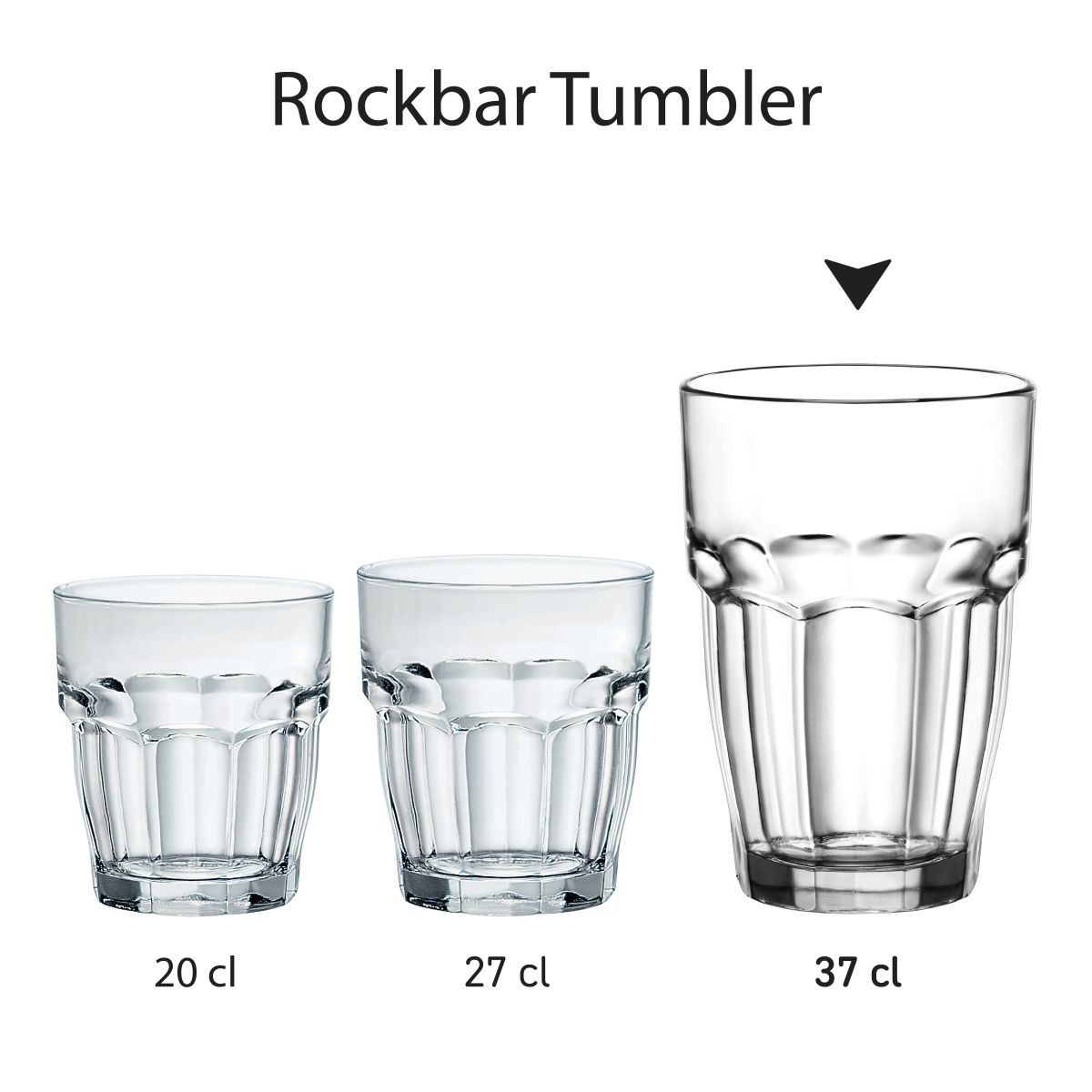 Series Rockbar Tumbler glasses displayed as a product collection.
