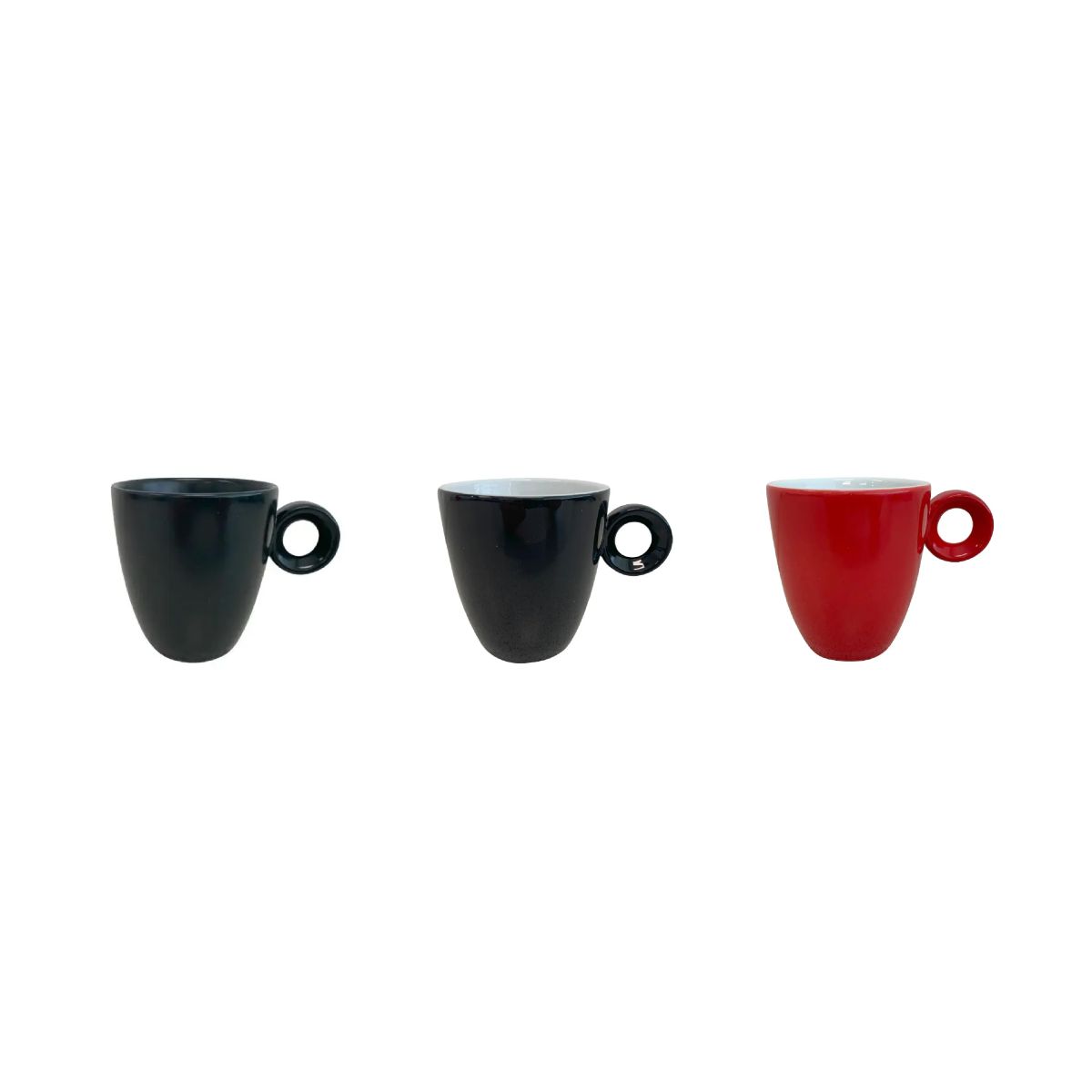 List of available colour variants of Rondo mug 19 cl porcelain, shown side by side.