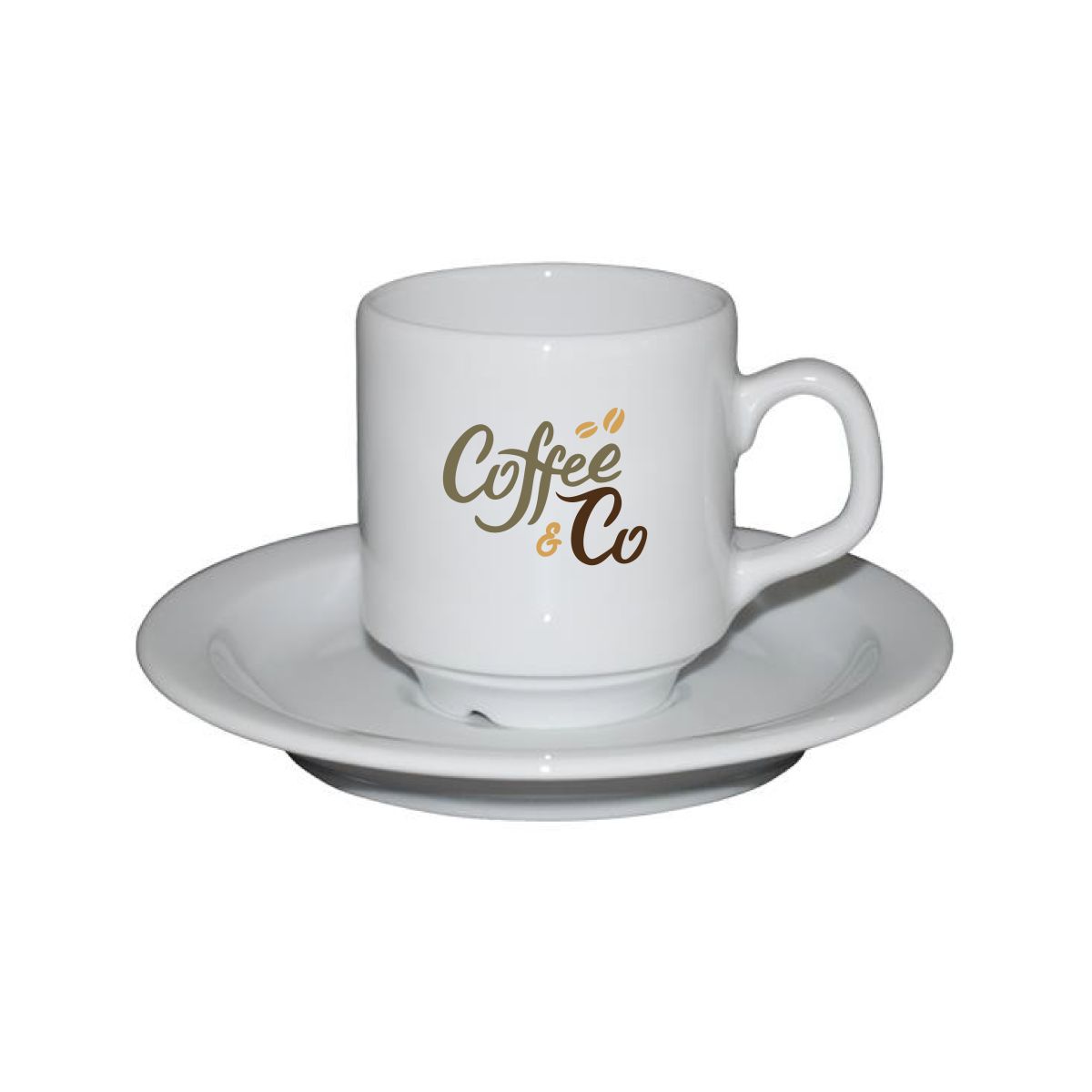 Sara Rikes Sara Coffee white 14 cl. SET with print - Riké Group INT