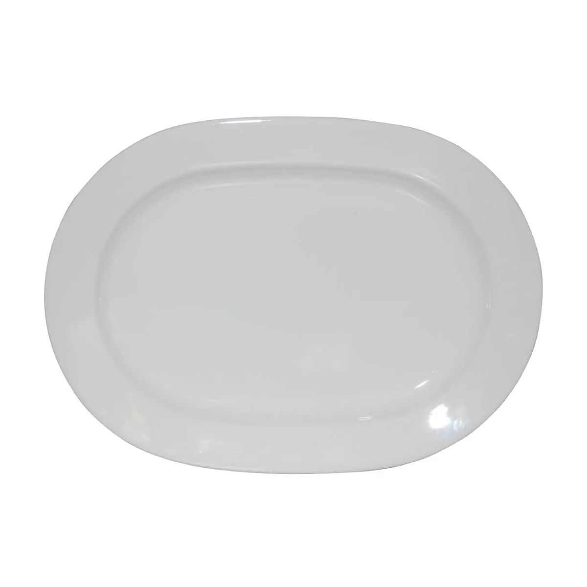 Porseleinen schaal Ovaal Eva wit 24 x 17,5 cm in vooraanzicht, glad en glanzend oppervlak. Porseleinen schaal Ovaal Eva wit 24 x 17,5 cm in vooraanzicht, glad en glanzend oppervlak.