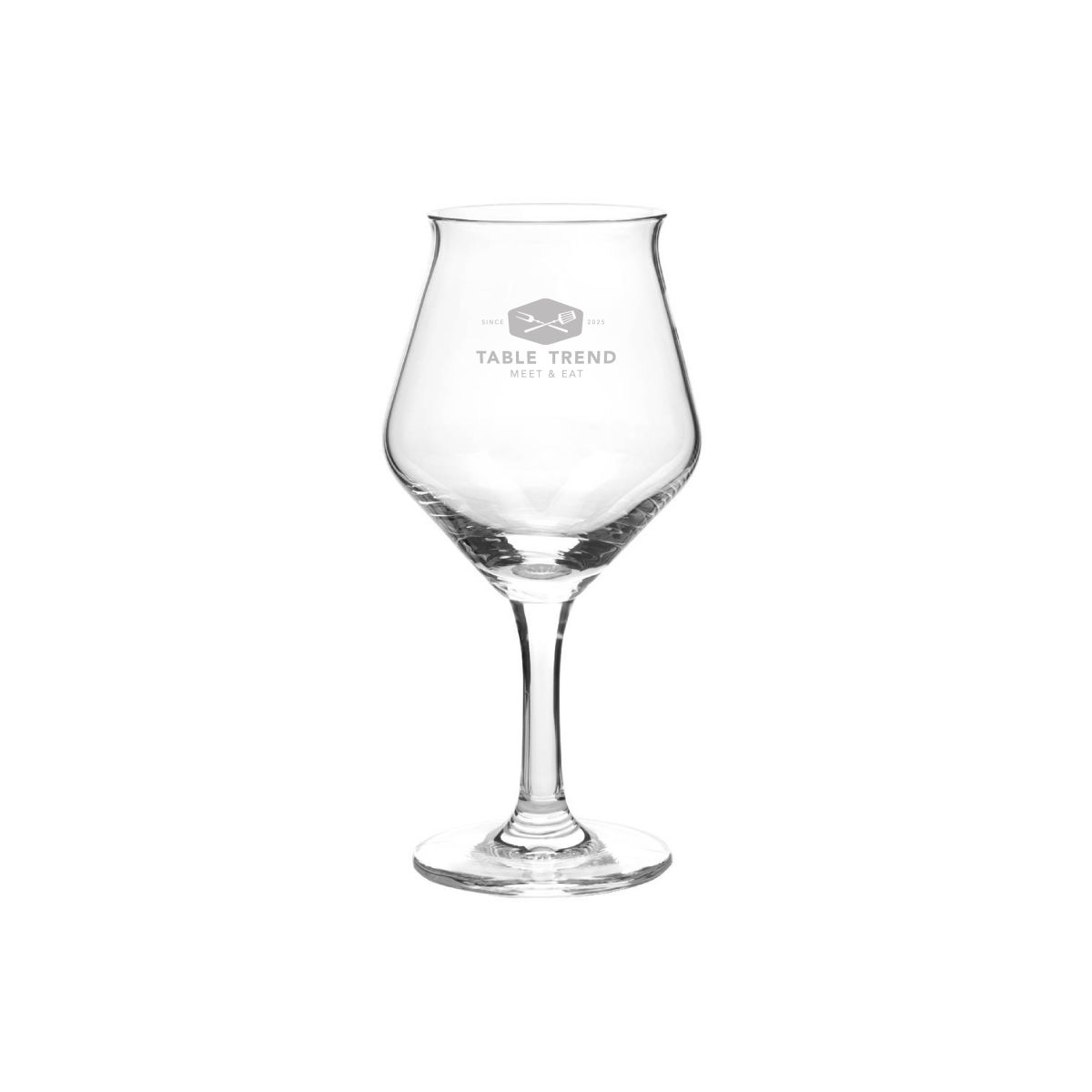 Sommelier Kelch 20 cl draft size glass with engraved TableTrend logo on front panel