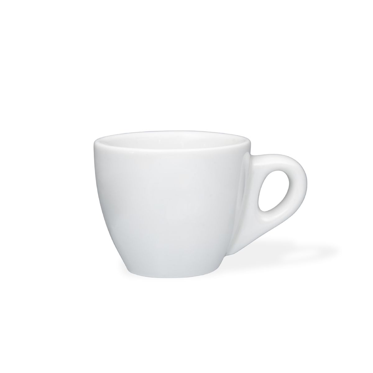 Style Espresso kop 7 cl. van wit porselein, compact model in vooraanzicht getoond.