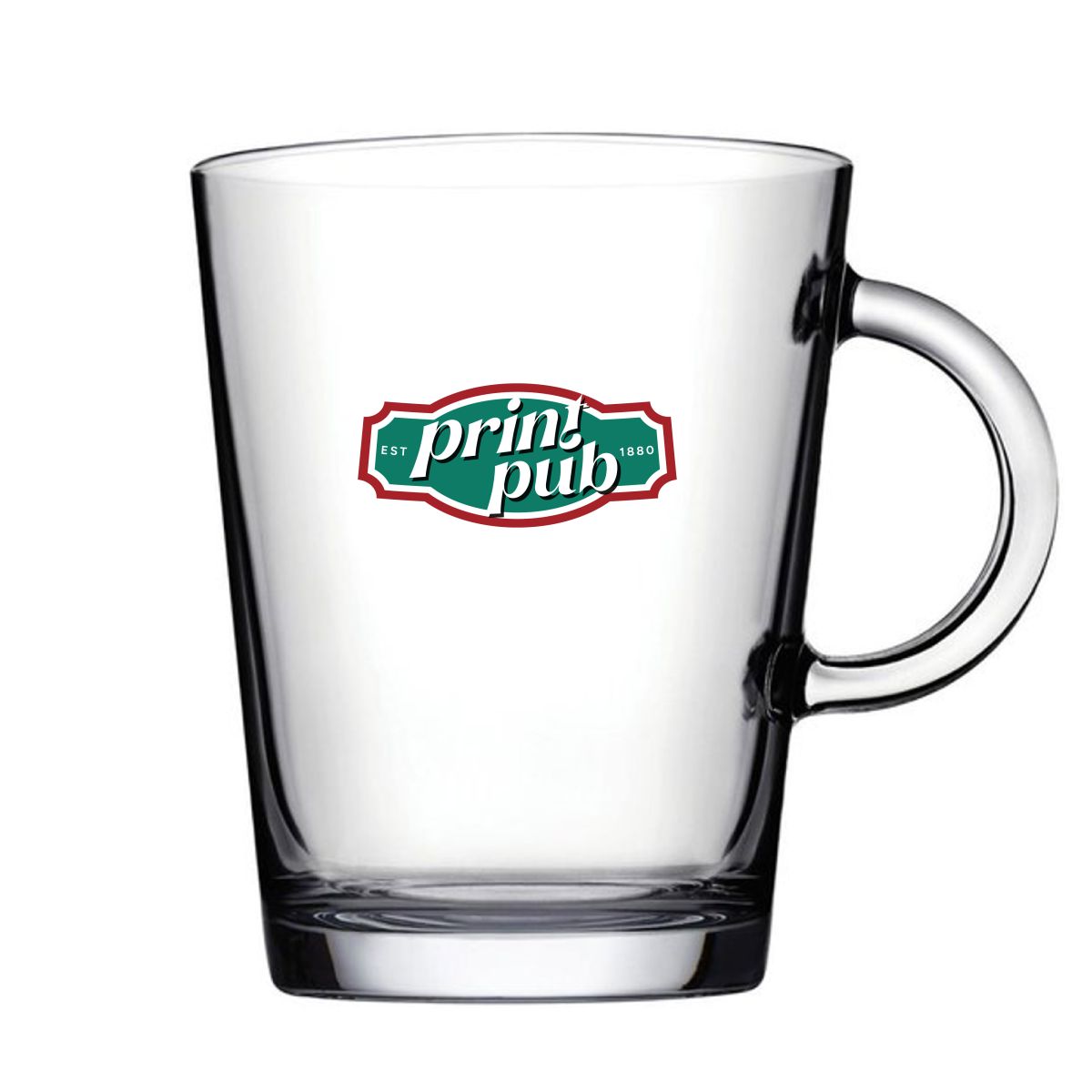 Tea glass Tribeca 40 cl. features multi-coloured PrintPub logo on the front.