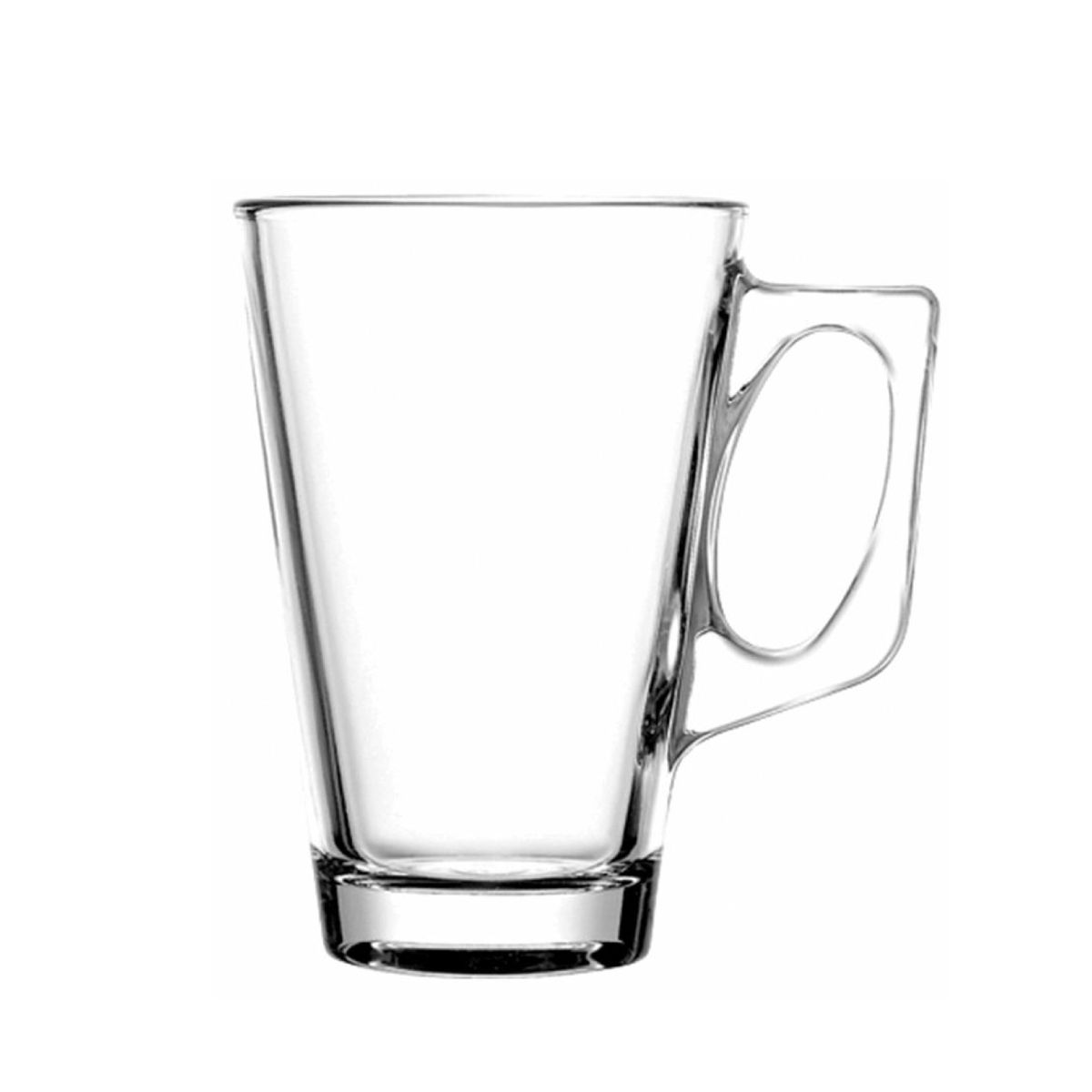 Theeglas Vela 38 cl transparant glas, vooraanzicht zonder bedrukking