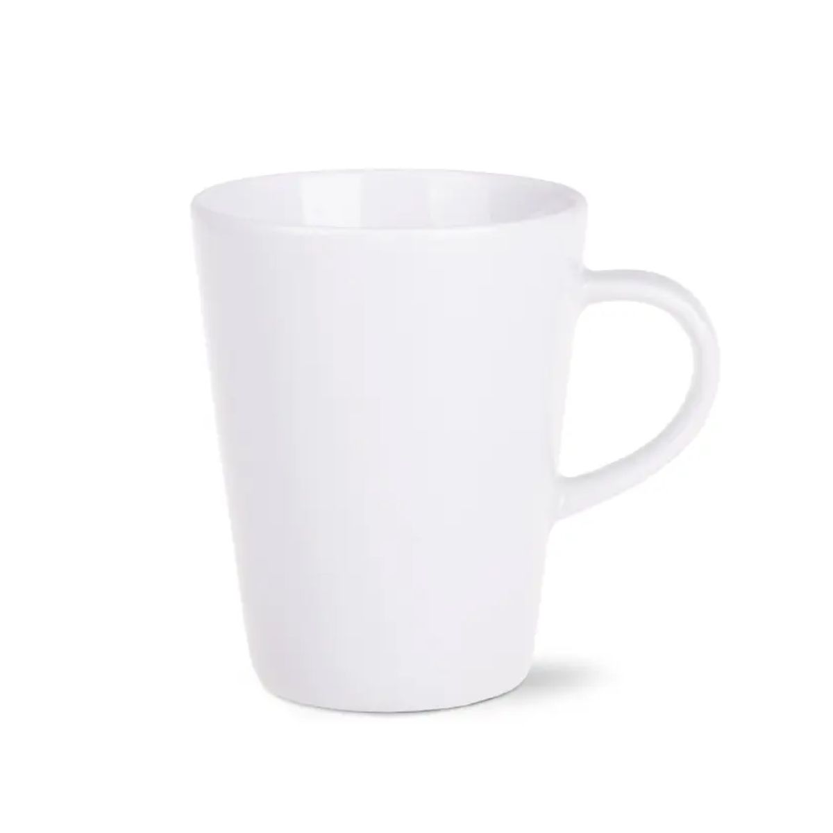 Front view of white Victor mug 24 cl. made of porcelain with smooth surface and simple cylindrical shape. Front view of white Victor mug 24 cl. made of porcelain with smooth surface and simple cylindrical shape.