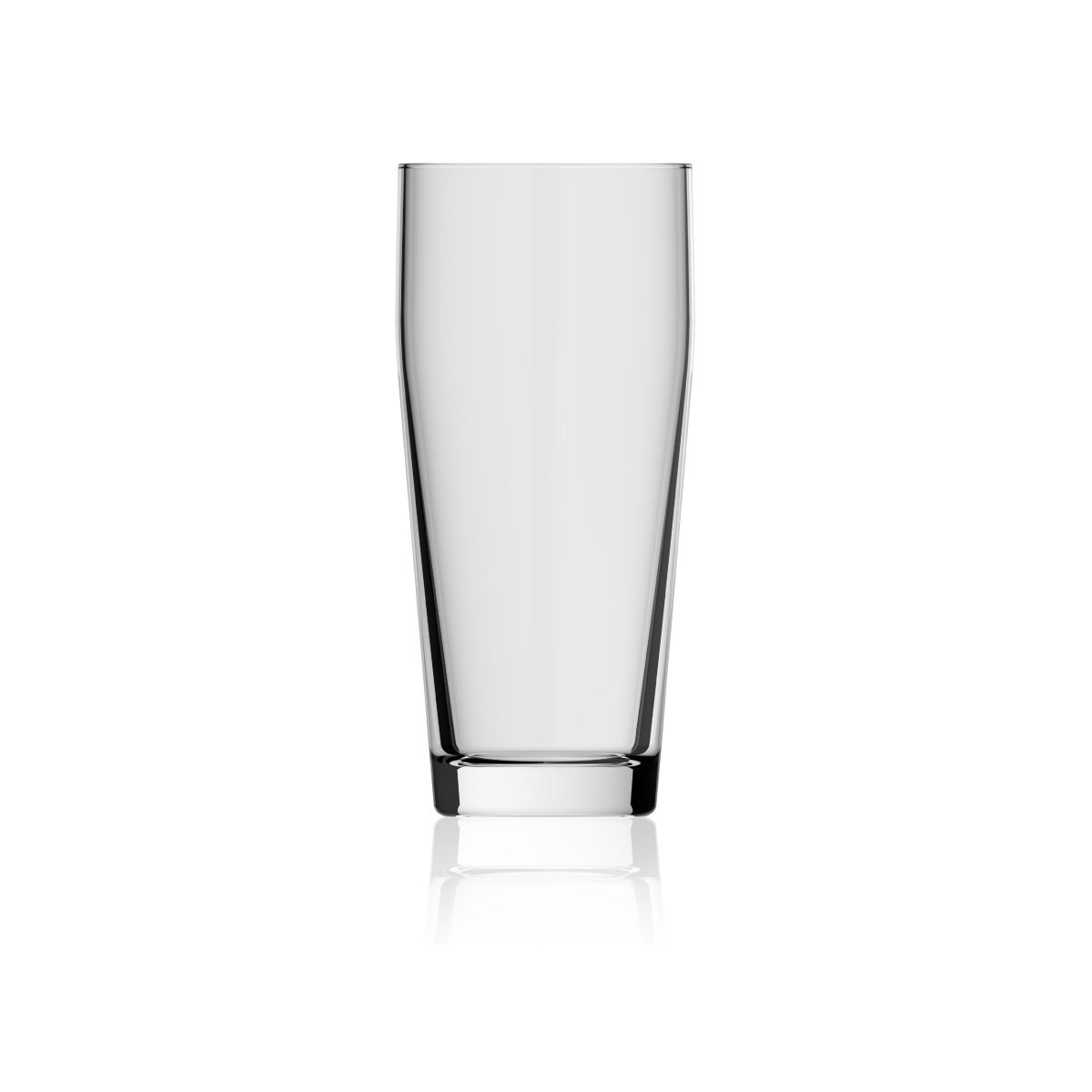 Willibecher bierglas 33 cl. van transparant glas in vooraanzicht zonder bedrukking