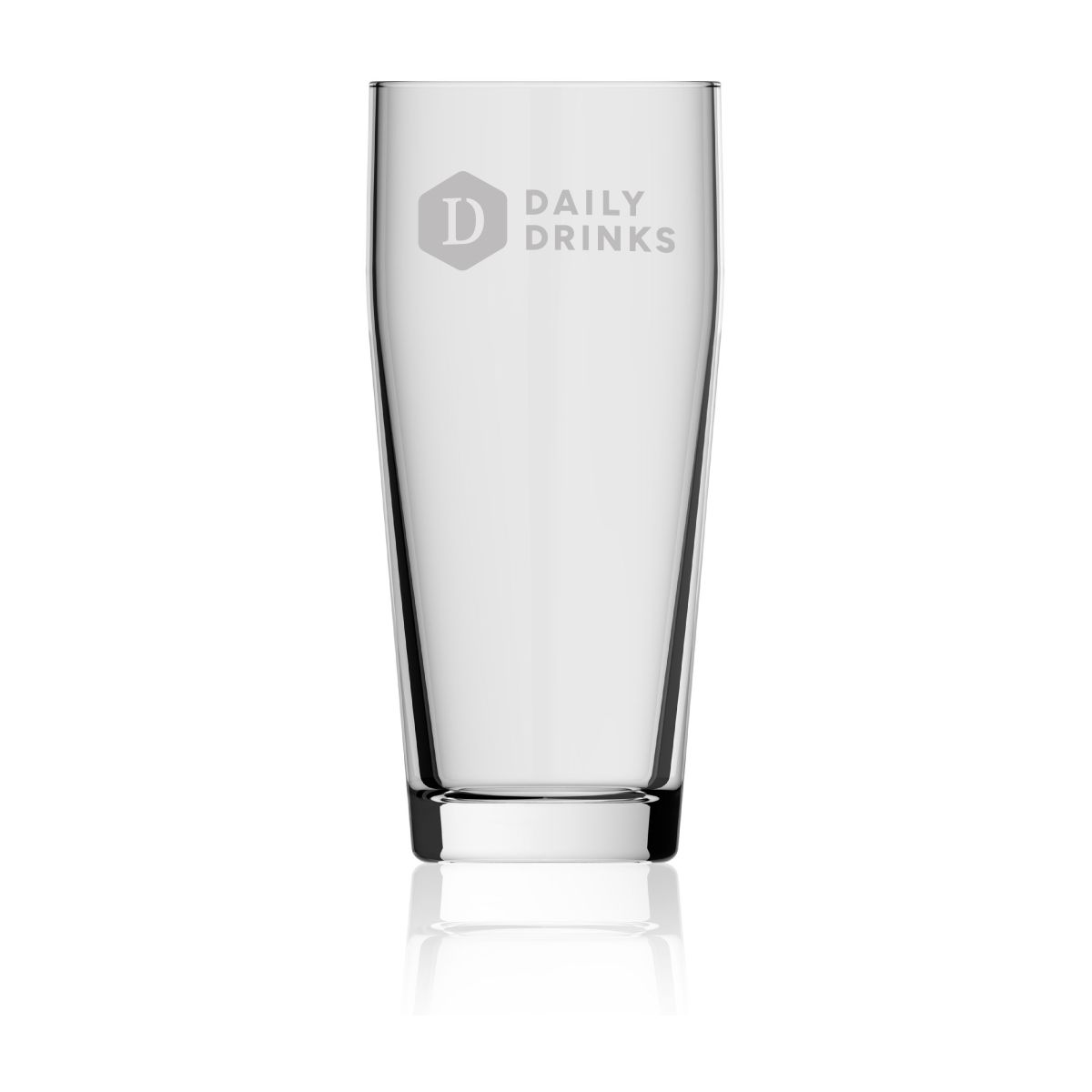 Willibecher 48 cl glass with the DailyDrinks logo engraved on the front
