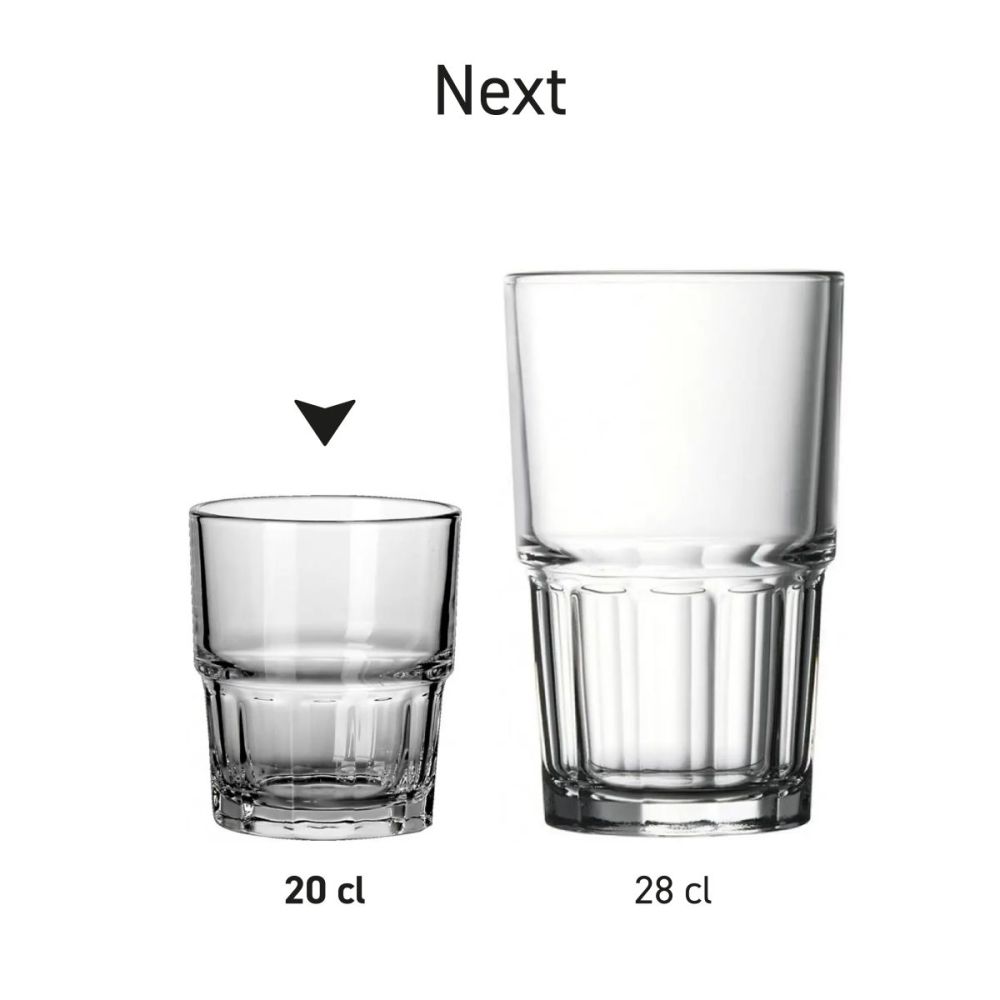 Next Splash glass 20 cl. Stackable | from 36 pieces - Rik Group INT