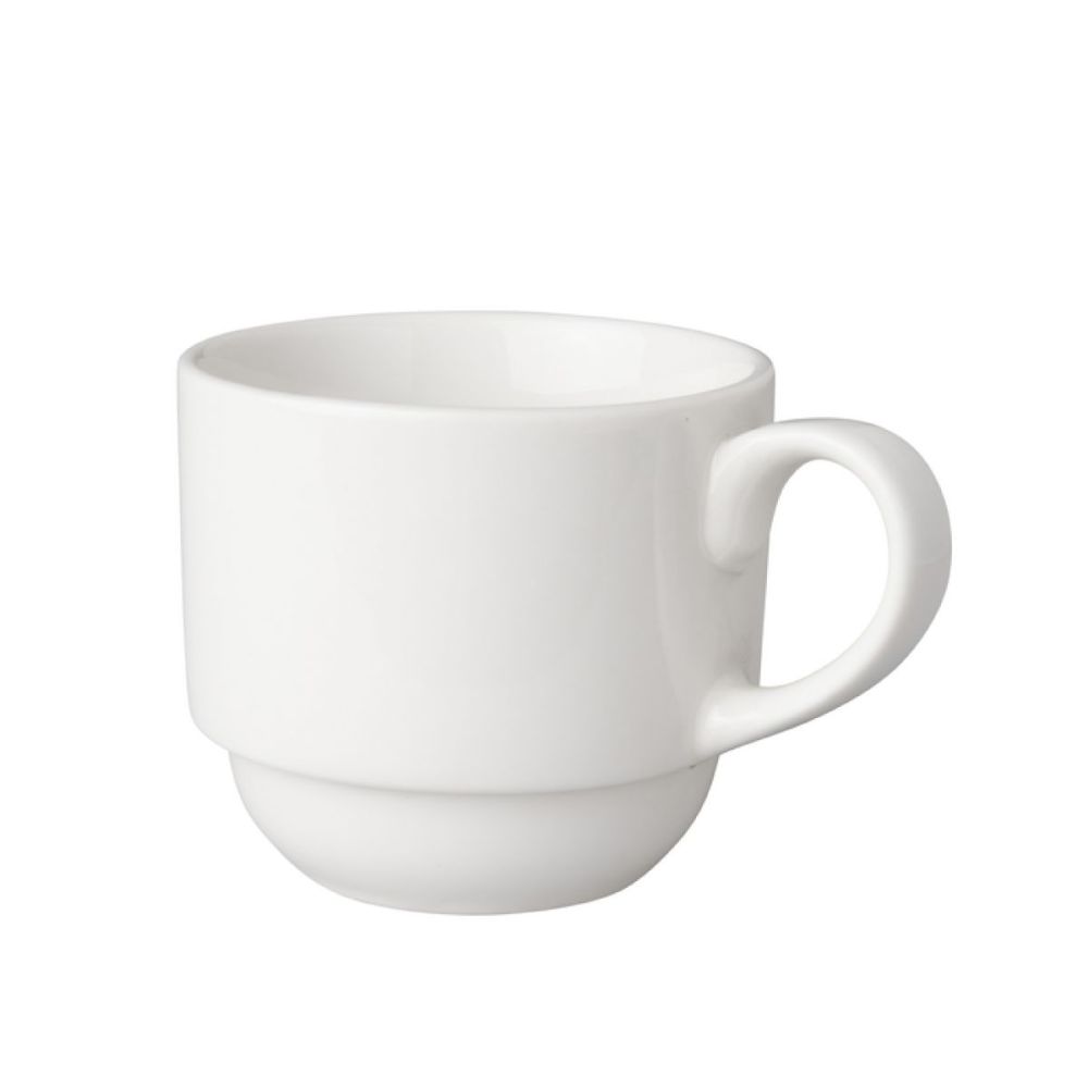 Koffiekop Mammoet Budgetline Breed 20 cl. Wit bedrukken