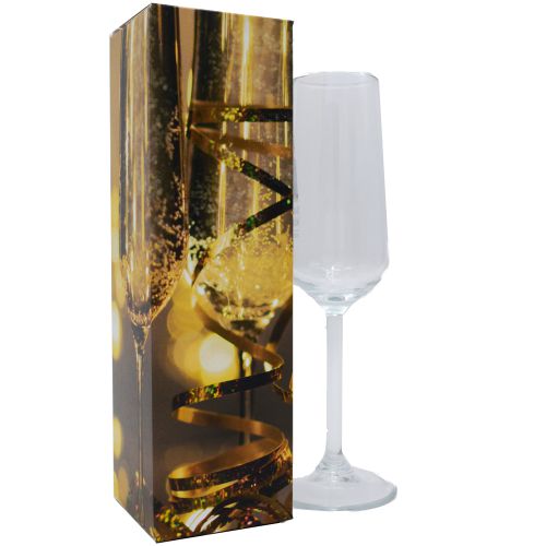 deze transparante champagneflûte met een inhoud van 19.5 cl kan zowel bedrukt als gegraveerd worden