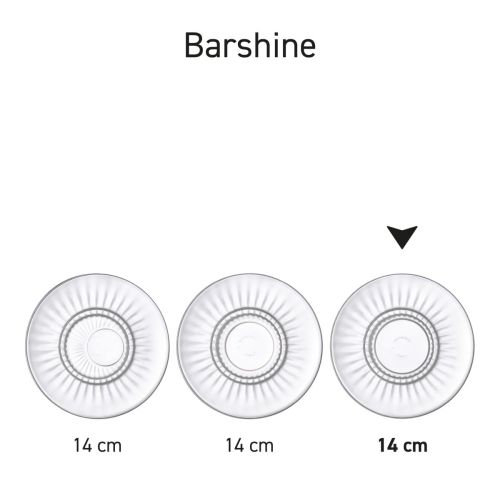 Serieafbeelding van Barshine schotels van 14 cm in verschillende uitvoeringen.