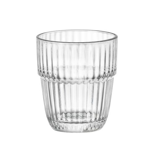 Transparant Barshine Tumbler glas van 21 cl in vooraanzicht met cilindrische vorm en glad oppervlak.