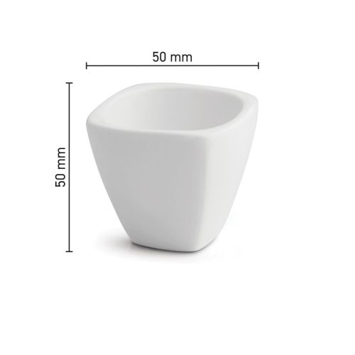 Infographic showing product dimensions of the Squito porcelain eggcup in clear view.