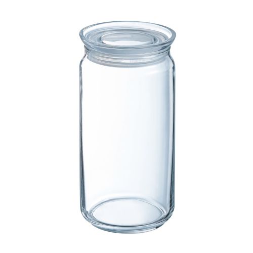 Glazen pot met deksel 1,5 liter bedrukken