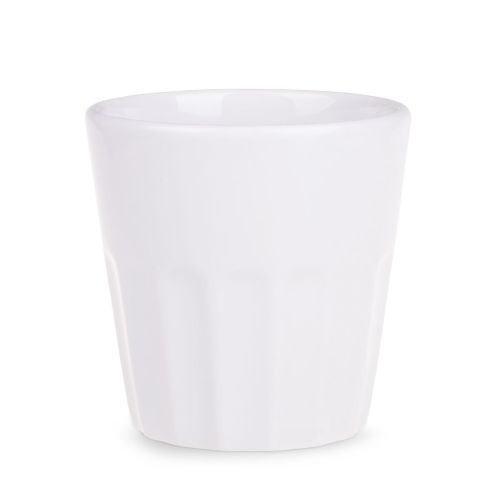 Vooraanzicht van Noble beker 26 cl. van porselein met rechte wand en ruime inhoud.