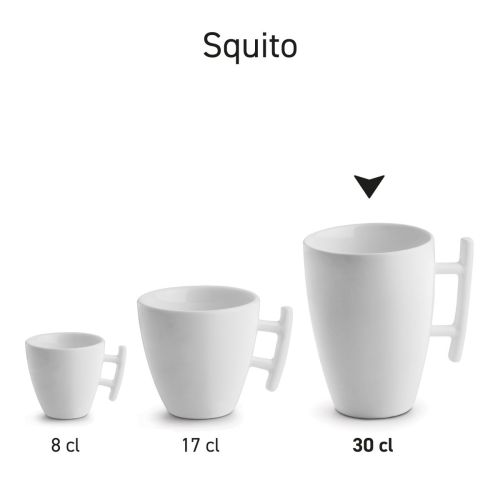 Squito porcelain presented as a complete series with several mugs.