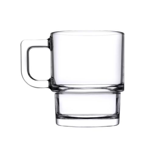 Transparant theeglas Hill van 32 cl in glas, met strak vooraanzicht en heldere drinkrand.