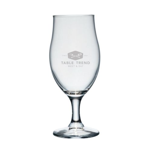 Executive beer glass, 38 cl, with the PrintPub logo engraved on the front