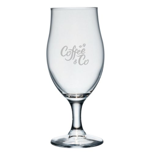Executive beer glass, 53 cl, with the CoffeeCo logo engraved on the front