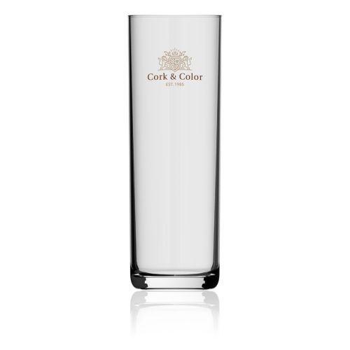 Beer Glass Kölsch 50 cl. with a multicoloured CorkColor logo on the front